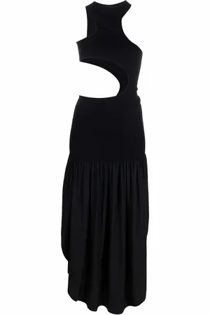 Stella McCartney Cut-out sleeveless asymmetric dress