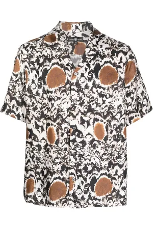 Edward Crutchley Abstract-pattern short-sleeve shirt