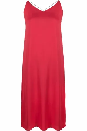 Fabiana Filippi Bead-embellished slip dress