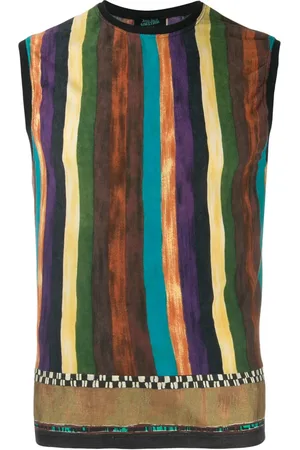 Jean Paul Gaultier Striped sleeveless tank