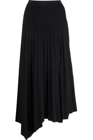 Simkhai High-waist asymetric pleated skirt