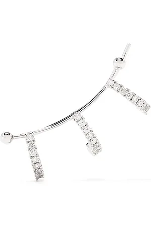 DELFINA DELETTREZ 18kt white gold diamond 1987 cuff earring