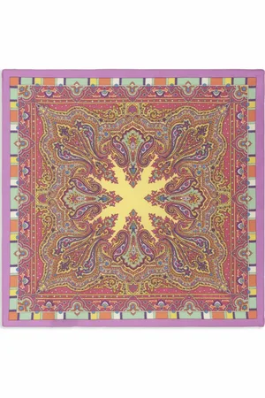 Etro Graphic-print silk pocket square