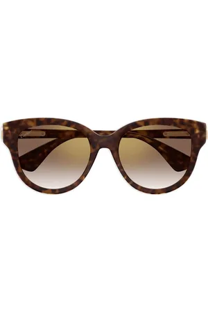 Cartier Tortoise-shell cat-eye frame sunglasses