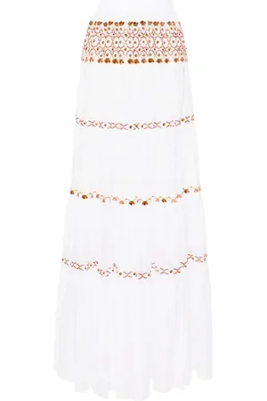 ERMANNO SCERVINO High-waist maxi tiered skirt