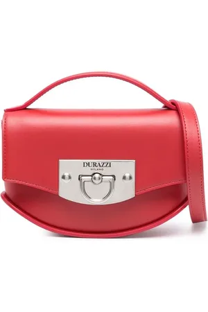 Durazzi Milano Flip-lock leather shoulder bag