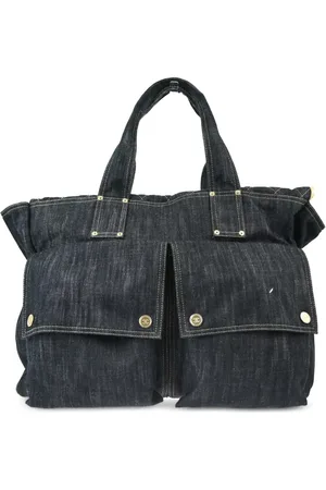 CHANEL 2006 CC denim tote bag