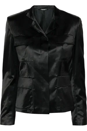 Gucci 1990s single-breasted satin blazer