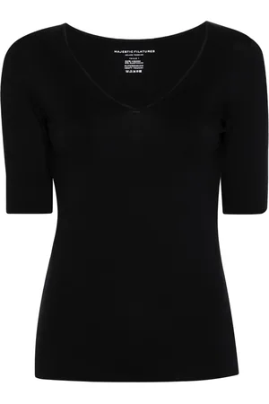 Majestic V-neck jersey T-shirt