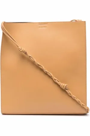 Jil Sander Tangle embossed-logo leather bag