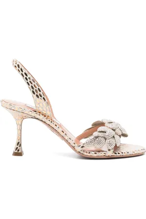 Aquazzura 75mm Galactic Flower sandals