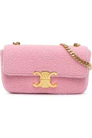 Céline 2022 Triomphe Tweed Claude Chain shoulder bag