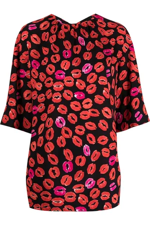 Marni Lips-print top
