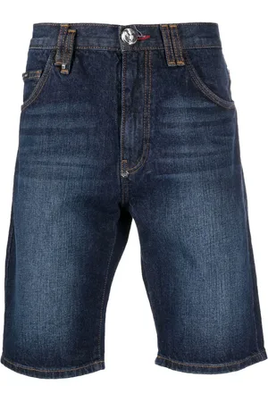 Philipp Plein Knee-length denim shorts