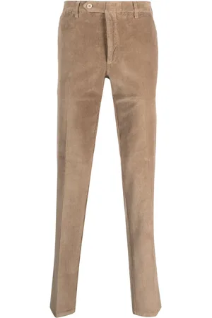 ROTA Pressed-crease corduroy slim-fit trousers