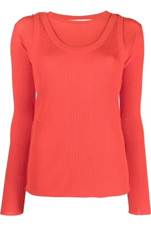 Marni Layered-effect ribbed-knit jumper