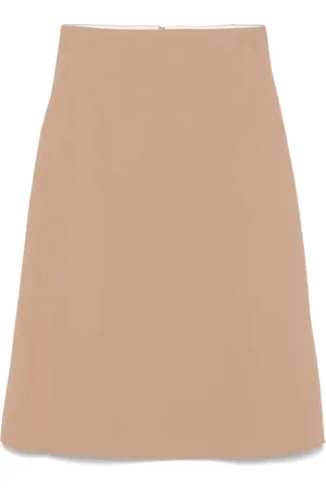 Calcaterra Slit-detail midi skirt