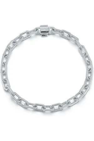 Mateo Sterling Lock Link cable-link bracelet