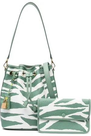 MCM Tiger-print leather bucket bag