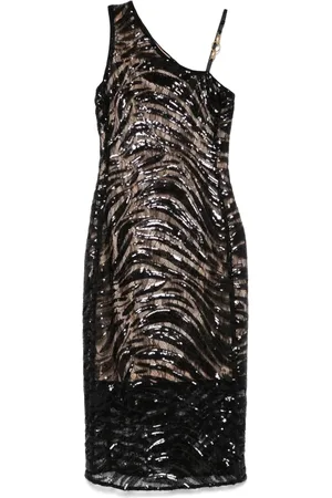 Roberto Cavalli Paillette-embellished midi dress