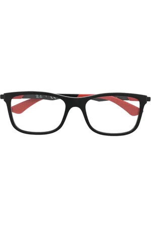 Ray-Ban Logo-embossed rectangular-frame glasses