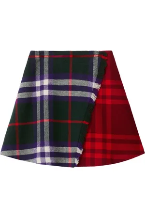 Burberry Check-pattern mini skirt