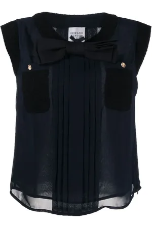 Edward Achour Paris Bow-detail top