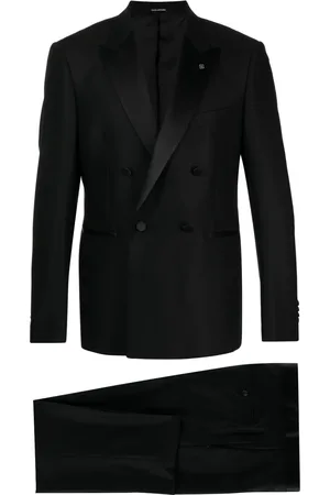 TAGLIATORE Peak-lapels double-breasted suit