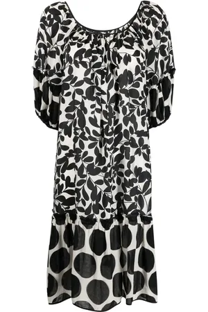 Dolce & Gabbana 2000s graphic-print silk dress