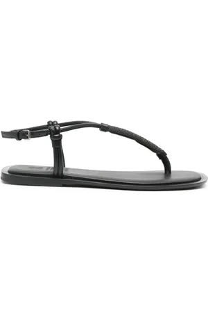 Brunello Cucinelli Monili-chain leather sandals