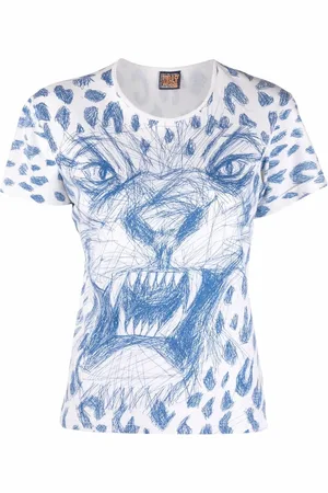 WALTER VAN BEIRENDONCK 1990s leopard print T-shirt