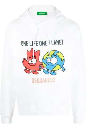 Dsquared2 Graphic-print drawstring hoodie