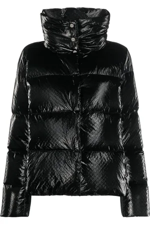 HERNO Snakeskin-effect padded jacket