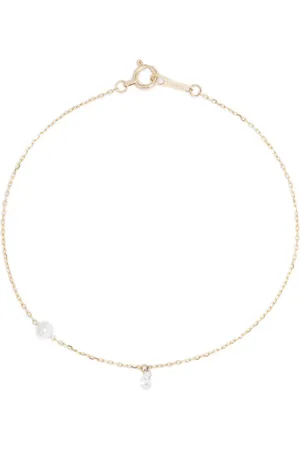 Mizuki 14KT Sea of Beauty pearl and diamond bracelet