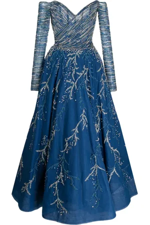Saiid Kobeisy Beaded off-shoulder dress