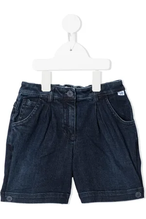 Il gufo Elasticated denim shorts