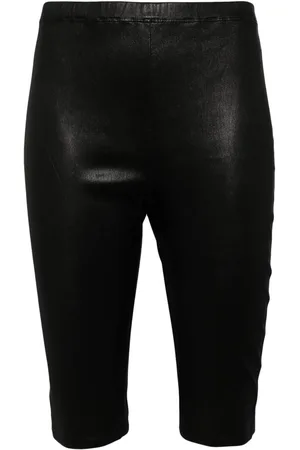 Loewe Anagram-debossed leather shorts