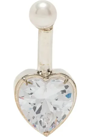 AMBUSH Iced crystal-embellished earring