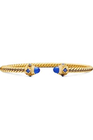 David Yurman 18kt yellow Renaissance Cablespira bracelet (3.5mm)