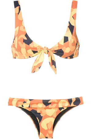 Brigitte Ray abstract print bikini