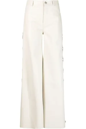 Chloé Lace-up leather trousers