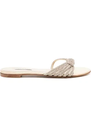 Casadei Knot-detail slide sandals
