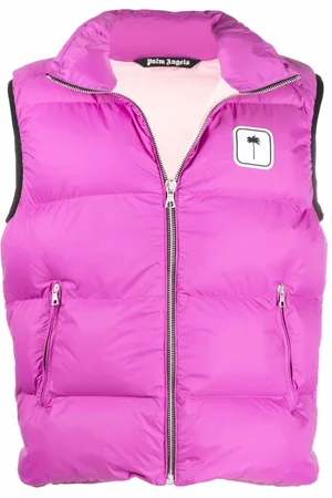 Palm Angels Logo-patch padded gilet