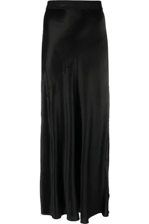 Rodebjer Lorena logo-waistband flared skirt