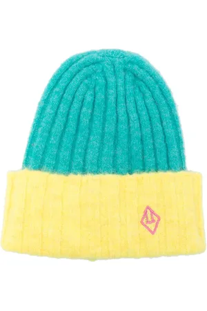 The Animals Observatory Pony logo-embroidered two-tone beanie