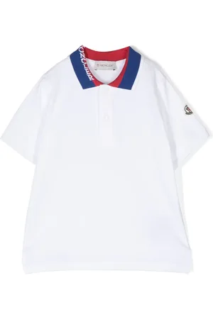 Moncler Contrasting-collar polo shirt