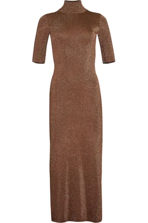 Retrofete Maribel high-neck shimmer dress