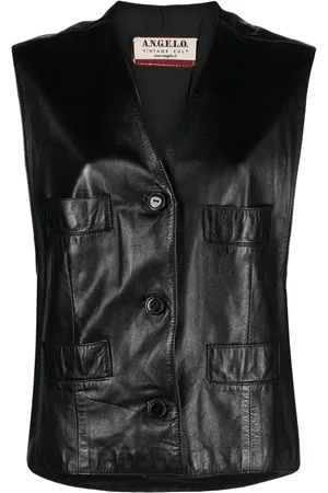 A.N.G.E.L.O. Vintage Cult 1990s button-up leather vest
