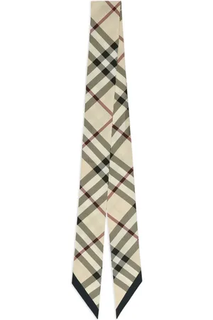 Burberry Skinny check silk scarf