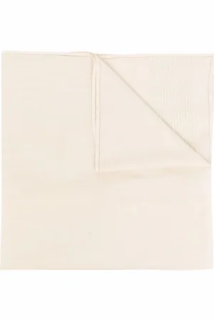John Galliano 1990s perforated cashmere knitted scarf